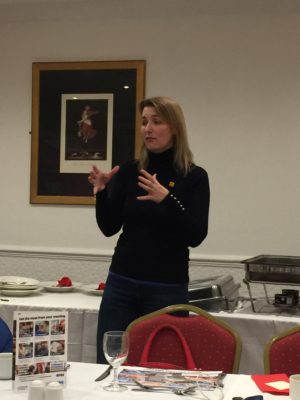Jo Howarth guest speaking at Cannoc evening